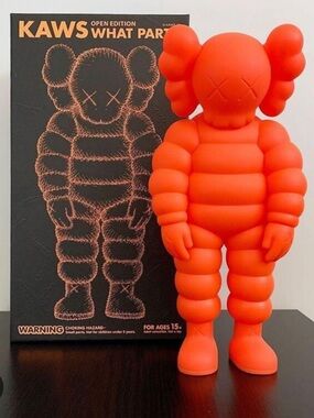 KAWS Orange What Party Vinyl Figure